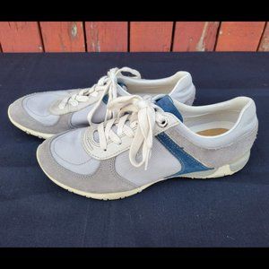 Geox Respira Sneakers Walking Shoes Blue/Gray Size US 7 (37)